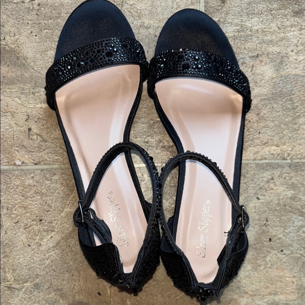 Elegant Black Kids 5 Sandals